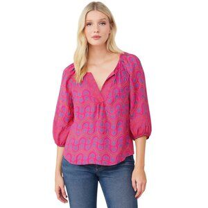 Alice & Tricia By Angela George Silk Blouse Pink Size XS